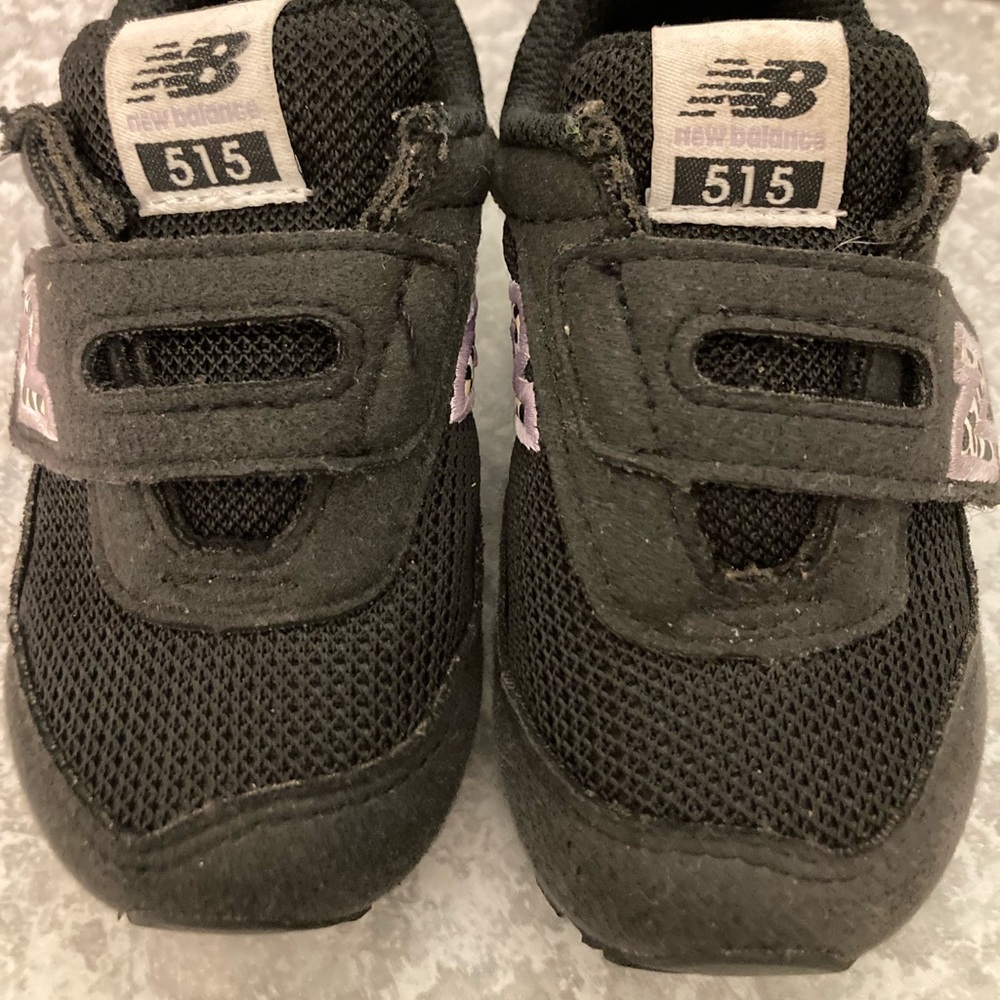 New Balance Kids' Black and Gray Sneakers